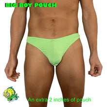  Big Boy Pouch - Fluro Green Spandex