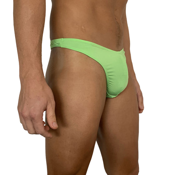 Big Boy Pouch - Fluro Green Spandex