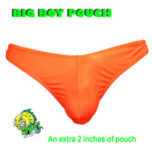  Big Boy Pouch - Fluro Orange Spandex