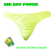  Big Boy Pouch - Fluro Yellow Spandex