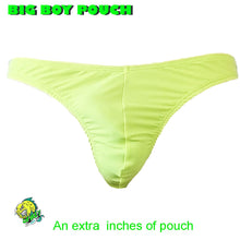  Big Boy Pouch - Fluro Yellow Spandex