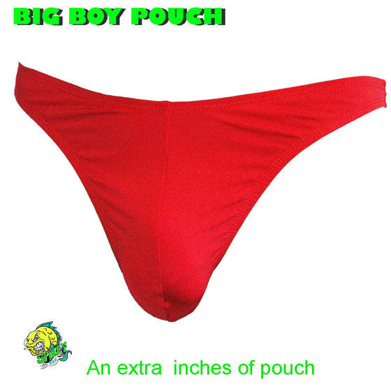 Big Boy Pouch - Red Spandex