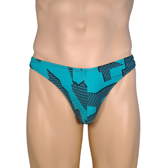 Blue Fishnet Spandex