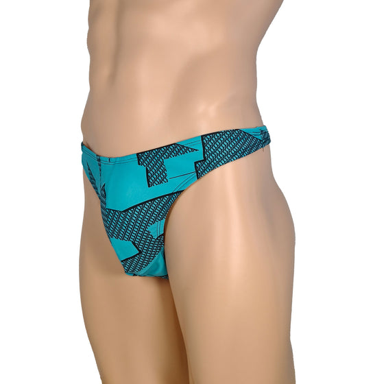 Blue Fishnet Spandex
