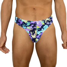  Purple Floral Spandex