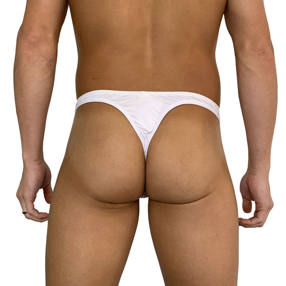 Big Boy Pouch - White Spandex